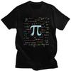 Tricou Amuzant Casual Algebra Iubitor de Matematică Îmbrăcăminte la Modă pentru Bărbați Numărul Pi Formule Tricou Mânecă Scurtă Tocilar Tocilar