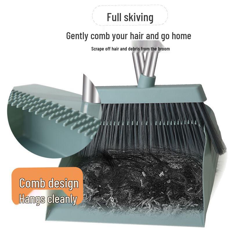 Household Broom, Dustpan & Squeegee Set