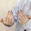 HANDMADE Artificial Nail Dream Black Butterfly Smudge Phototherapy Nails Fake Nails Reusable and Removable Nails