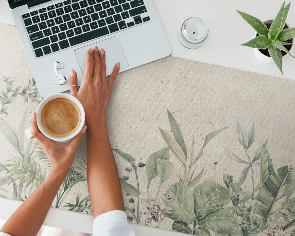 Desk Mat For Graphic Designers And Designers Exotic Jungle 120X60 Cm