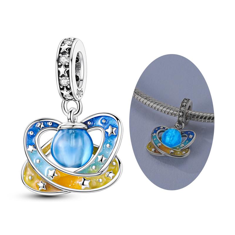 New Copper Charm Bead Pendant Pumpkin Horse House Sun Moon Love Heart Charm Fit Original Bracelet Jewelry Gift