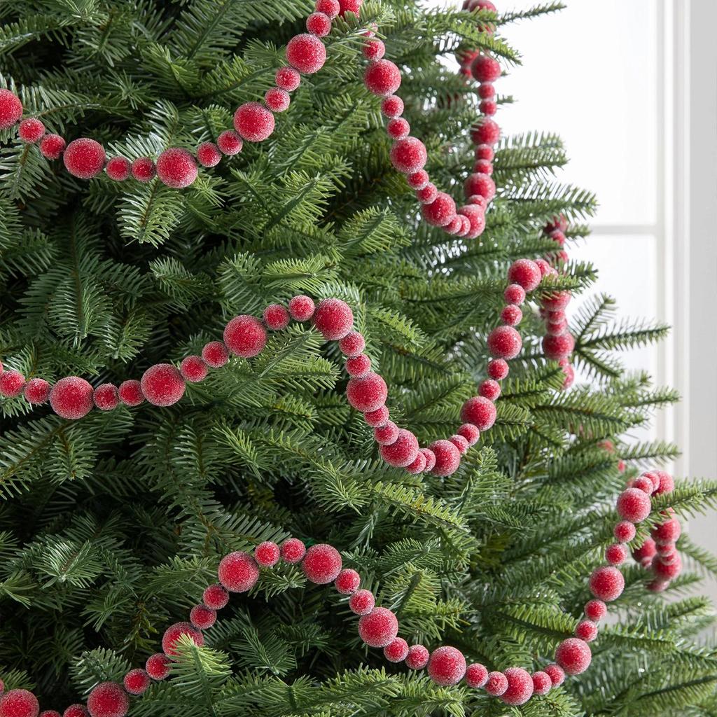 NUCHI Red Berry Christmas Tree Decoration Garland