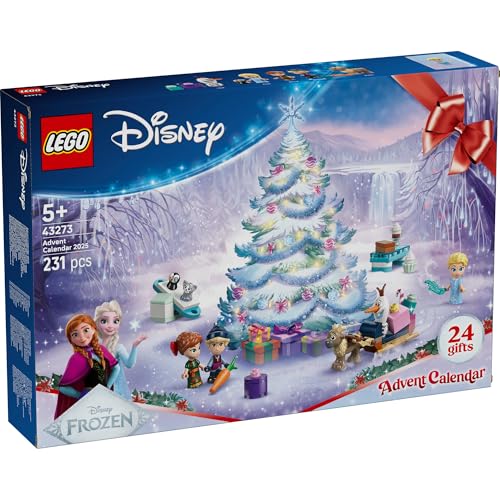 LEGO Disney Prinzessin LEGO® | Disney Die Eiskönigin Adventskalender 2025 Spielzeug, Geburtstagsgeschenk, Bausteine, Lernspielzeug, Weihnachtsgeschenk für Mädchen und Jungen