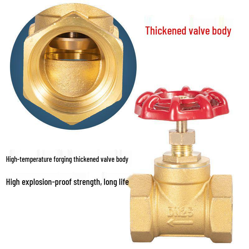 All-copper High-temperature Stop Valve for DN15 To 2-inch Pipes, Compatible with Steam, Air Conditioning, and Water Systems.