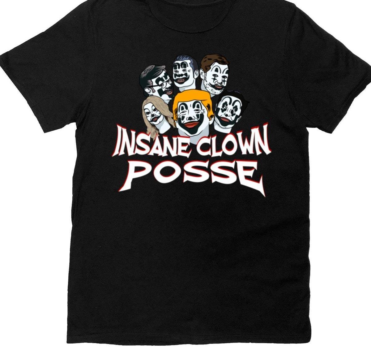 Vtg Insane Clown Posse Band Heavy Cotton Black S-5XL Shirt CM372 XXL