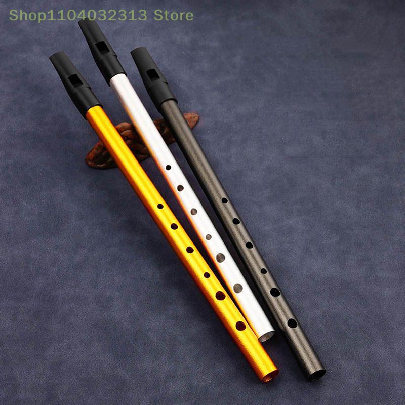 1PC C/D Key Tin Penny Whistle Authentic Irish Flute with 6 Holes Traditional Irish Music Musical Instrument