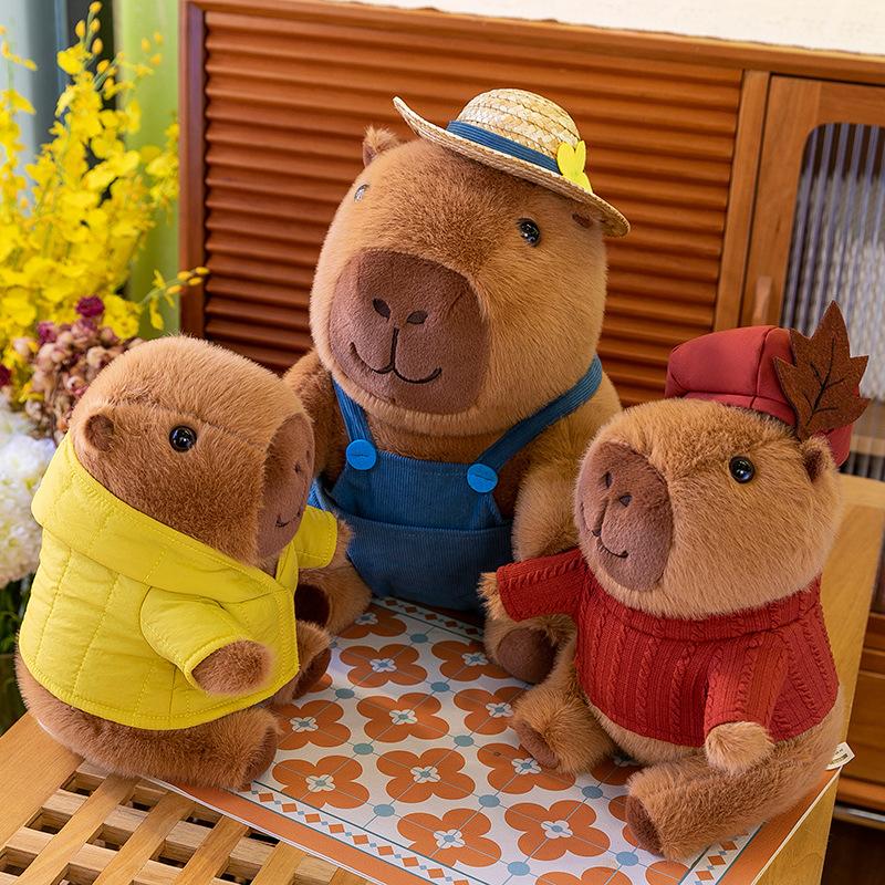 Cute travel kapibara plush toy doll capybara plush doll soothing children bear girl gift