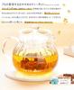 IwaiLoft Soothing Heat-Resistant Glass Teapot with Strainer, Tea for Two, Glass Teapot for Black Tea, Fruit, Leaf, Flower, and Craft Teas, Half