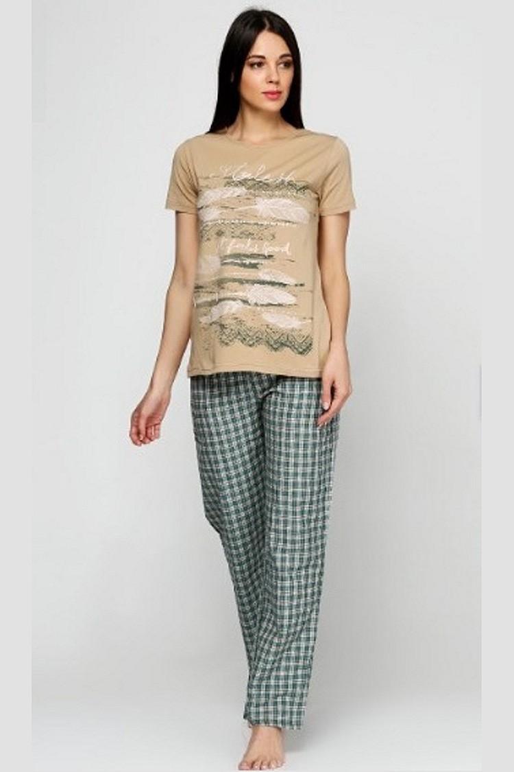 

комплект: футболки та штани Bambaska (86386) 42(S) тілесний