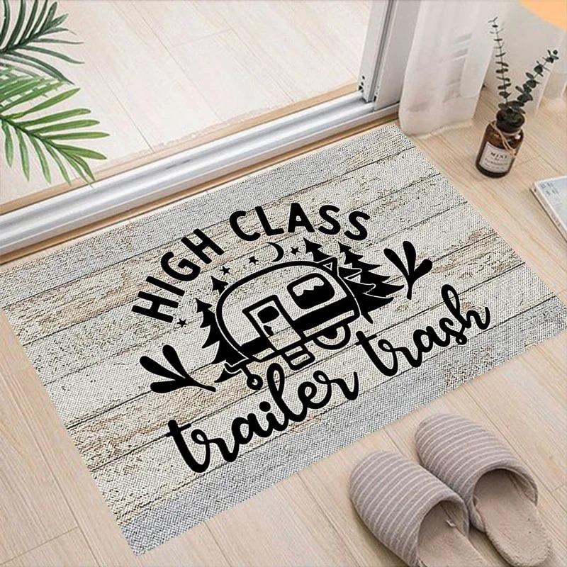 Cartoon Camping Floor Mat Entrance Welcome Doormats Kitchen Rug Home Decor Carpet Non-slip Area Rugs Anti-slip Machine Washable