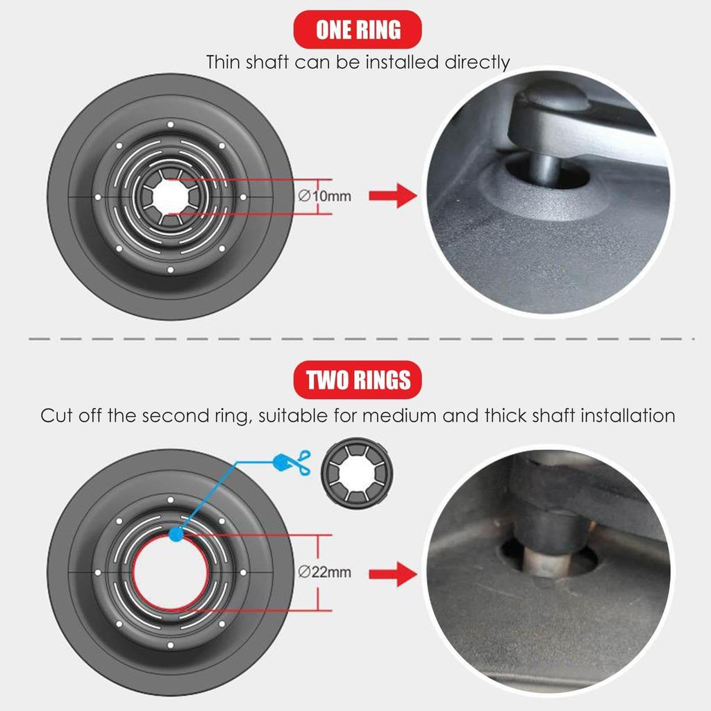 Wiper Hole Cover, Wiper Hole Protector-Wiper Armhole Protection Pad Wiper Arm Protector Cover,General Soft