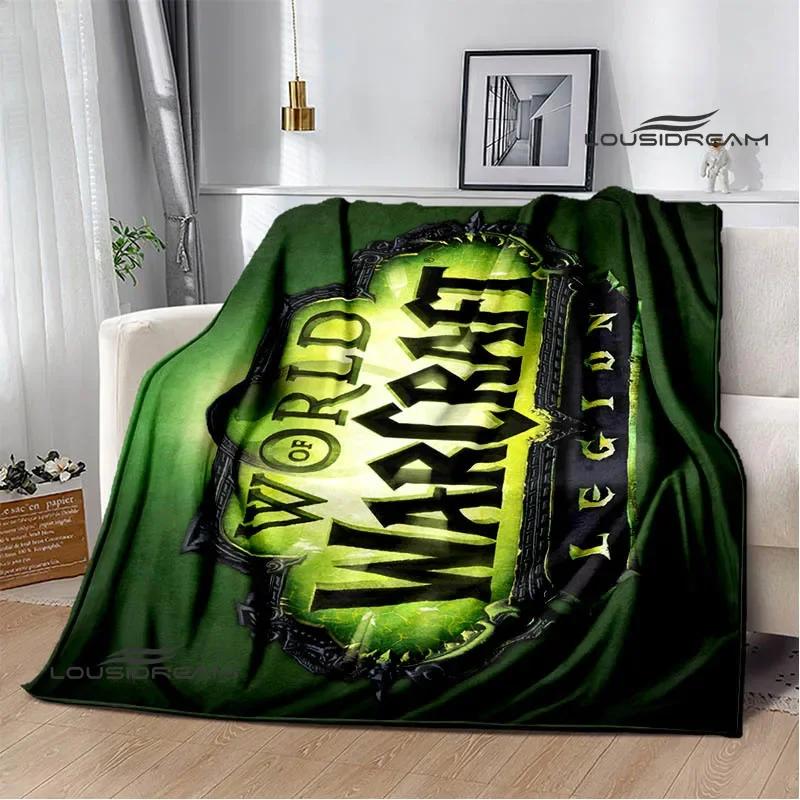 Game World of Warcraft Printed Blanket Kids Warm Blanket Flannel Soft and Comfortable Blanket Home travel blanket birthday gift