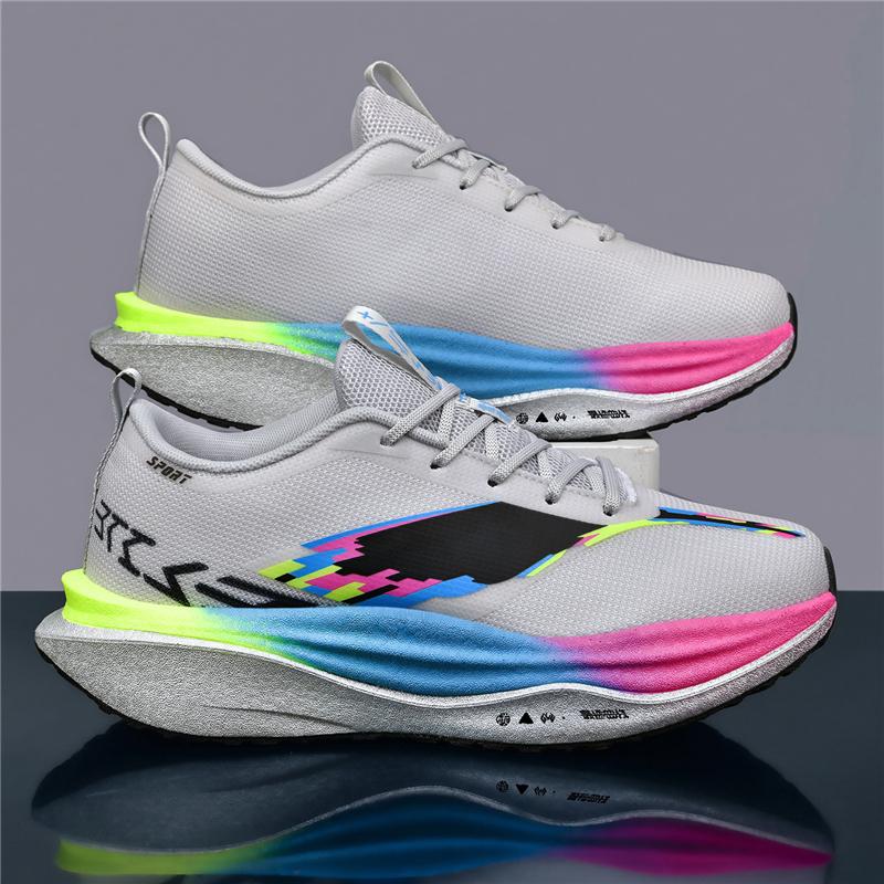 Marathon Running Shoes Unisex Speciality Athletic Men Breathable Lightweight Carbon Board Women'S Comfly Athletic Nonskid Athletic Shoes