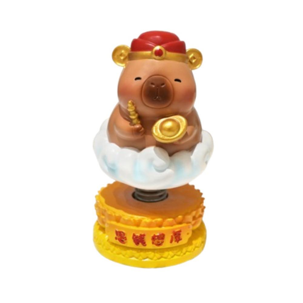 

Kawaii Capybara Car Interior Figurines Cute Cartoon Miniature Figurine Ornament Home Decoration Style 4