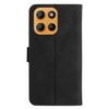 For Motorola Moto G15 4G Case Skin Touch Lines PU Leather Flip Phone Cover