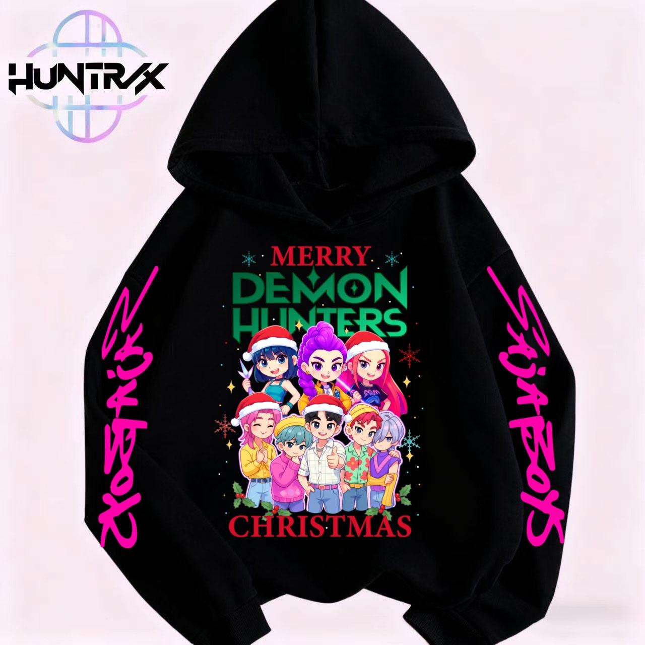 

Christmas Children s Boys and Girls Anime Clothing Kpop Devil Hunter Hoodie Casual Fashion Autumn/Winter Warm Sweatshirt 100
