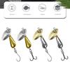 2pcs Fishing Spoons Metal Lures Hard Fishing Lures Sequin Baits for Trout Bass Spinner Baits Fishing Tackle Accessories