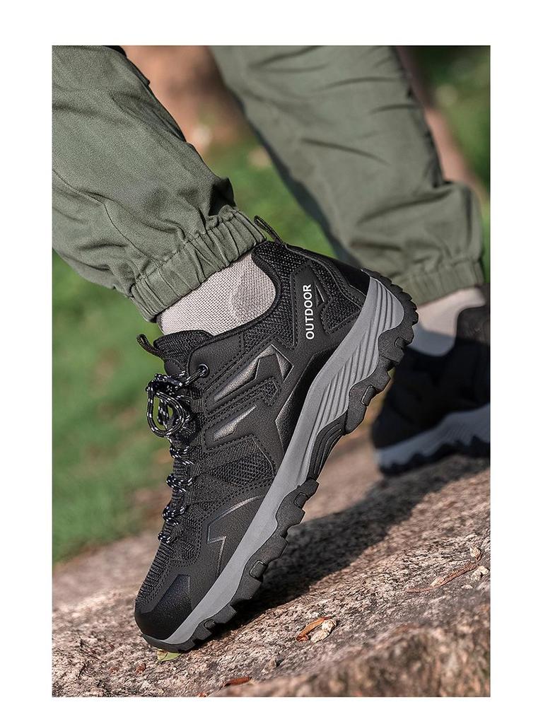 Large Size Unisex Outdoor Hiking Shoes - Anti-Collision, Breathable, Fashionable for Climbing and Camping