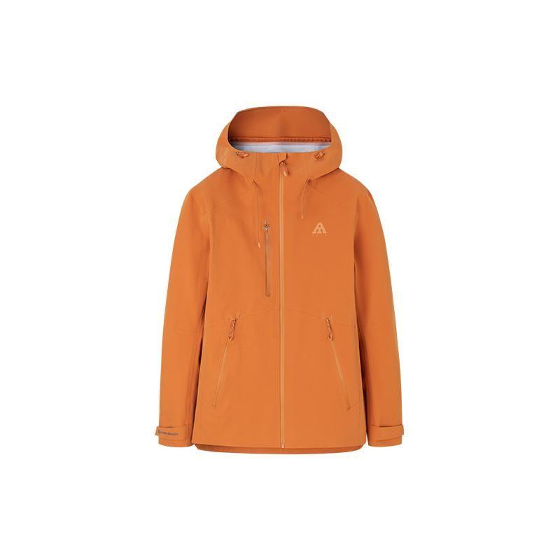 

ANTA Women s Waterproof Hooded Outdoor Jacket Orange 952317602-2 XXXL