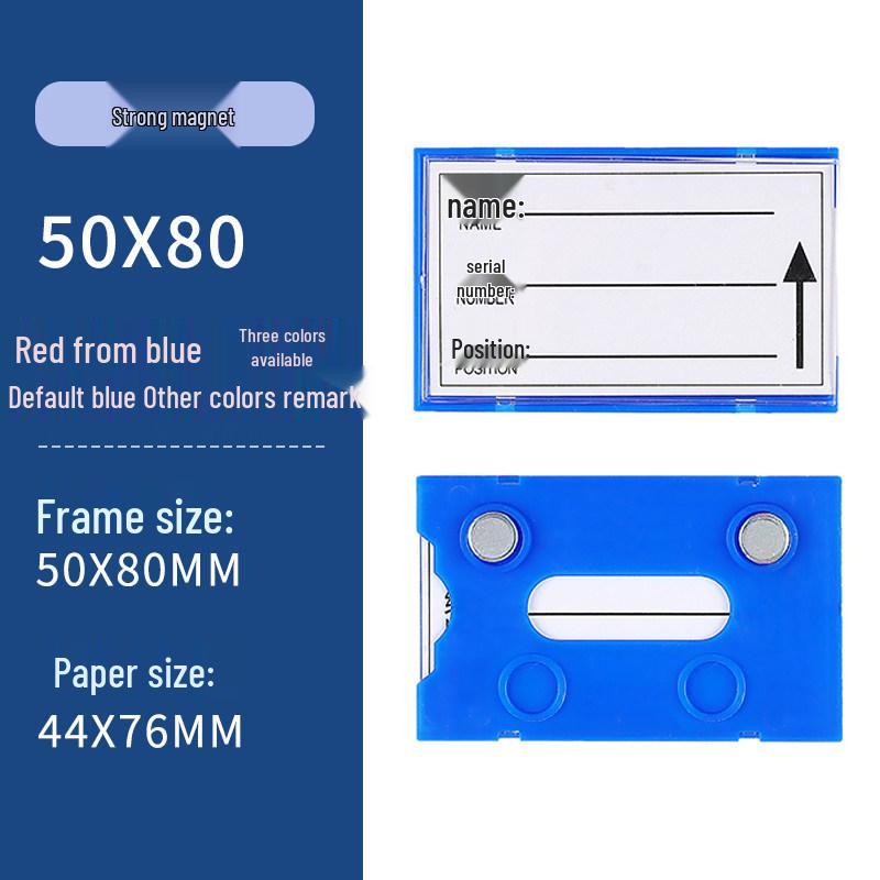 Magnetic Warehouse Shelf Label Holder Strip for Storage Organization