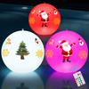 2PCS Solar Powered LEDs Floatings Pool Lights with 2PCS Santa Claus Design Sticker RGBW 16 Color