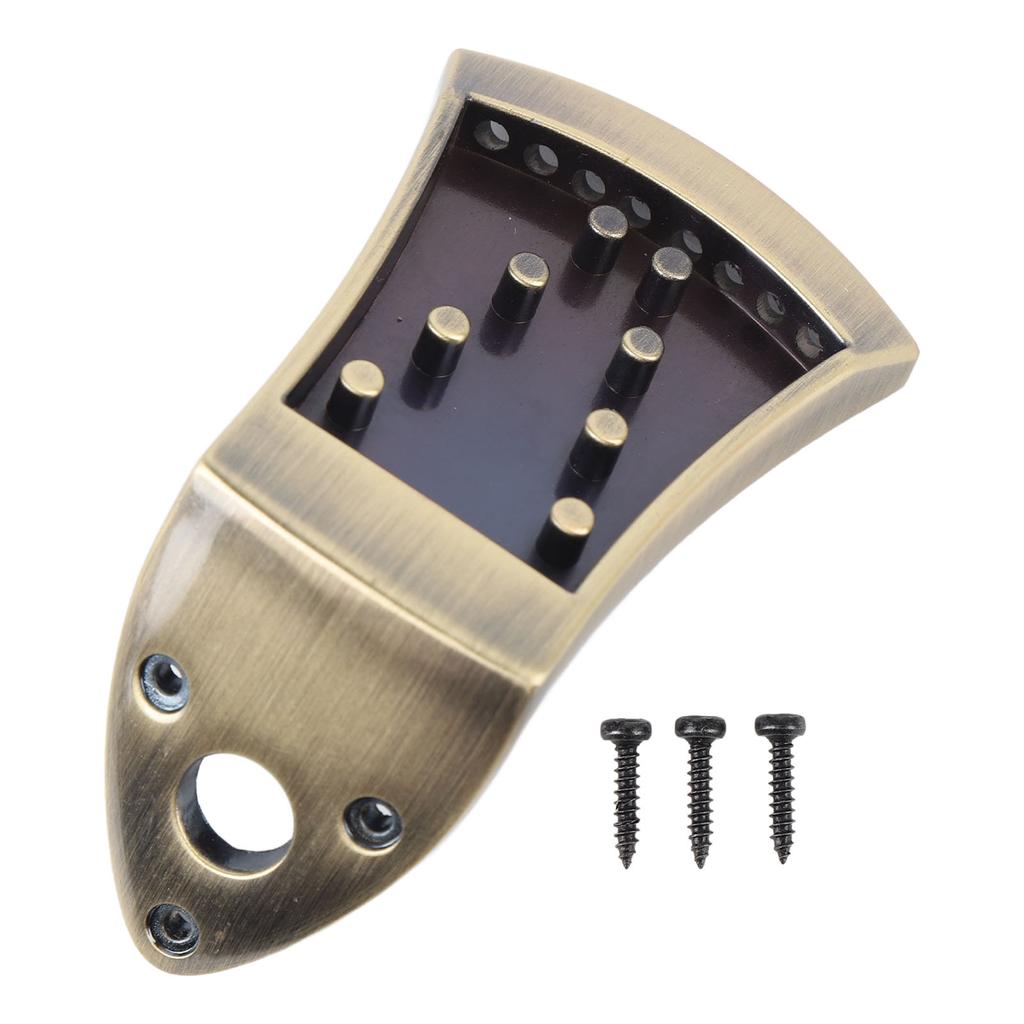 Mandolin Tailpiece Zinc Alloy Integrated Casting No Noise 8 String Traditional Mandolin Tailpiece