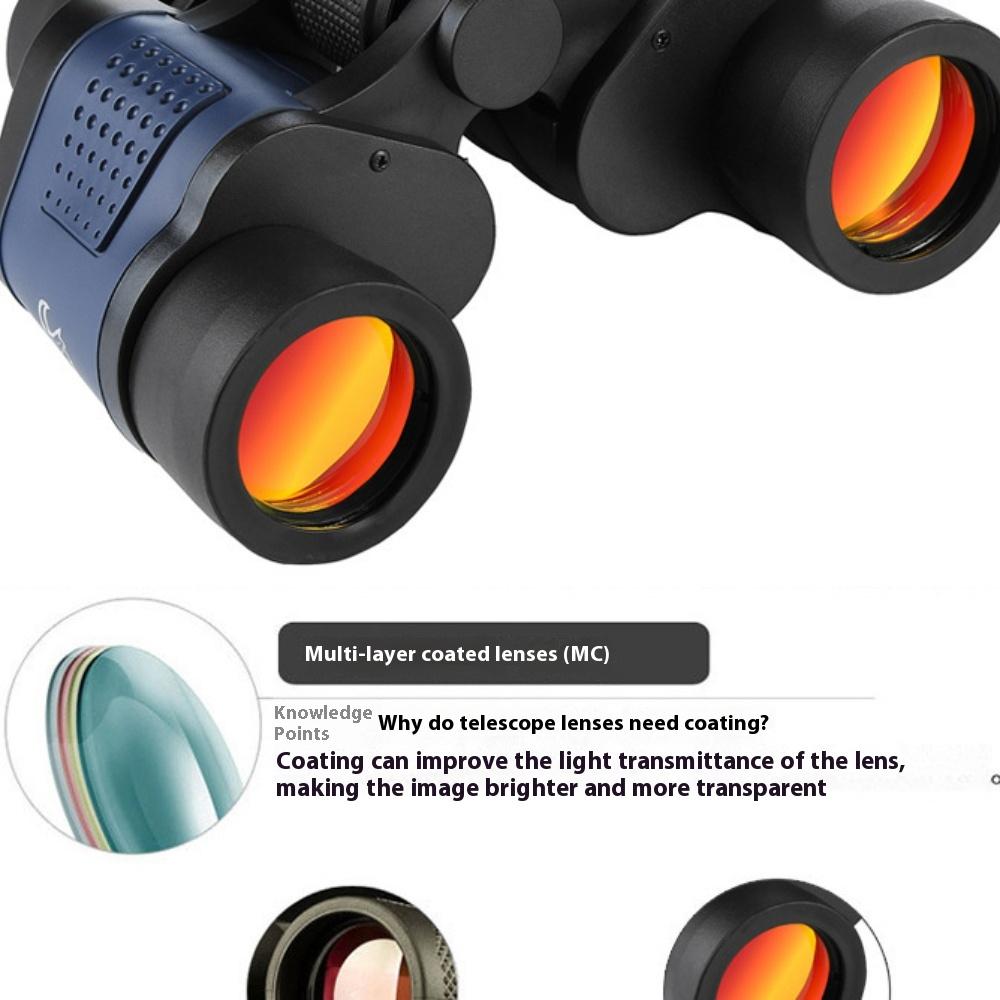 Teleskop 60 * 60 mit Koordinaten, Nachtsichtfernglas, Hochleistungs-High-Definition-Rotfilm-Teleskop