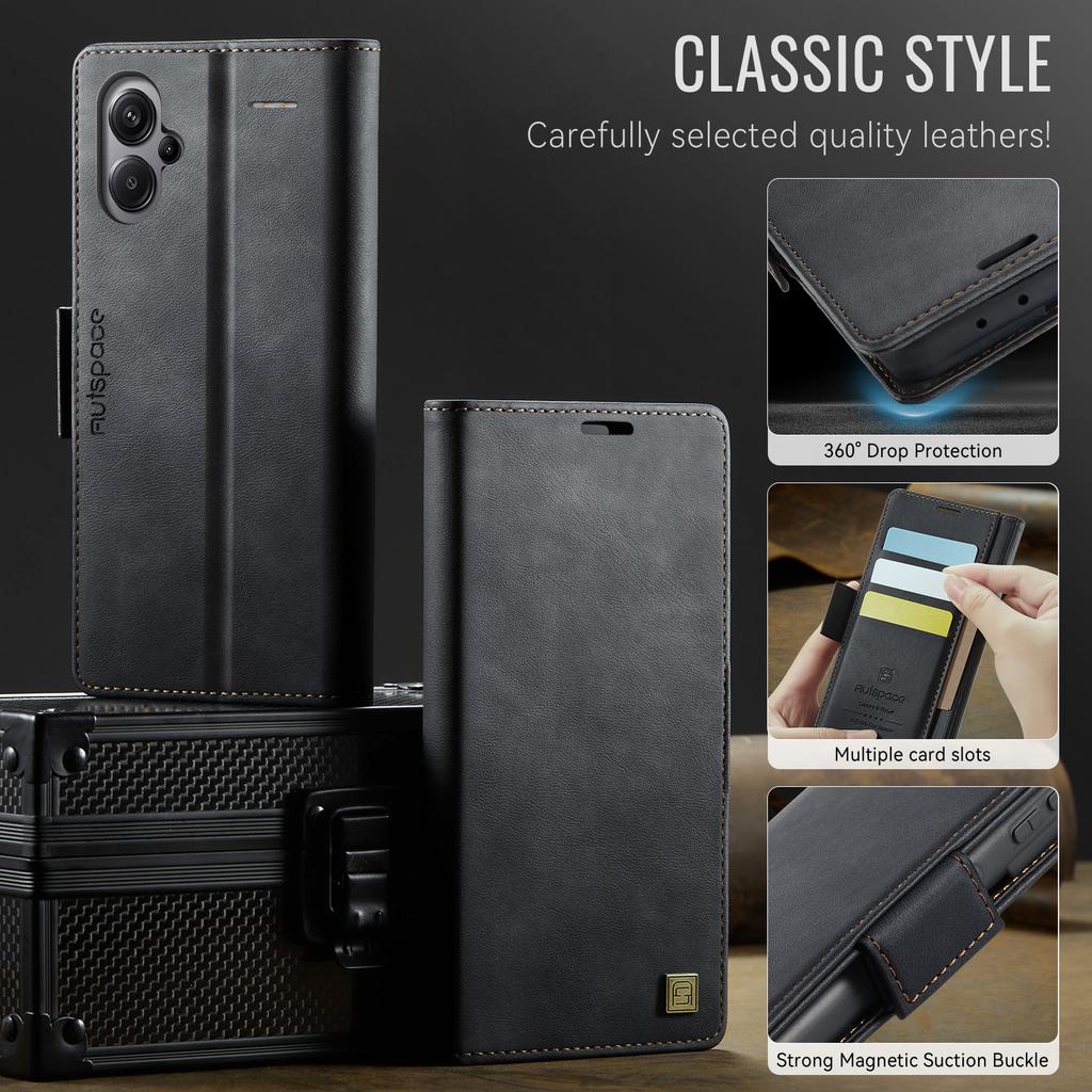 For Xiaomi Redmi Note 13 Pro+/ Redmi Note 13 Pro Plus 5G Wallet Case with Card Slots & Kickstand, 360° Protection Leather Case