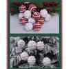 Holiday Party Foam Ornaments with 6cm Colorful Specks Lightweight Christmas Tree Decoration for Home Commercial Use
