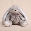 Huggable Plush Bunny Toy Stuffed Plaid Bow Rabbit Plushie Simulation Animal Doll Home Living Room Bedroom Decoration Birthday Gift