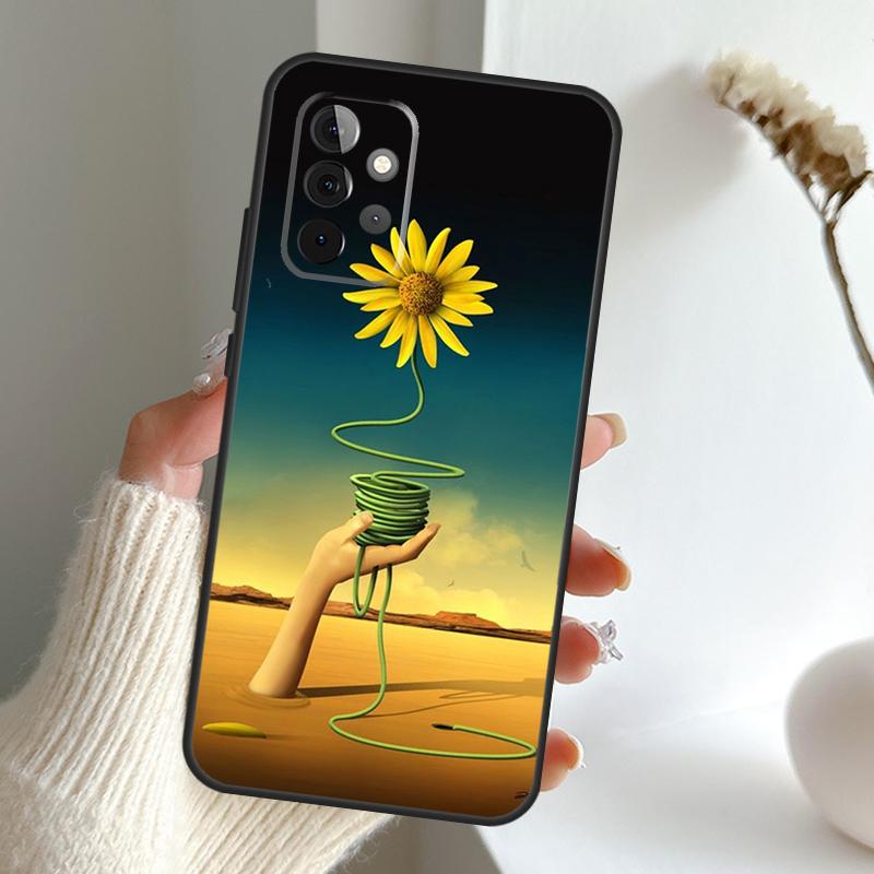 Salvador Dali Painting Case For Samsung Galaxy A13 A33 A53 A06 A17 A56 A36 A26 A16 A15 A35 A55 A34 A54 A52 A12 A32