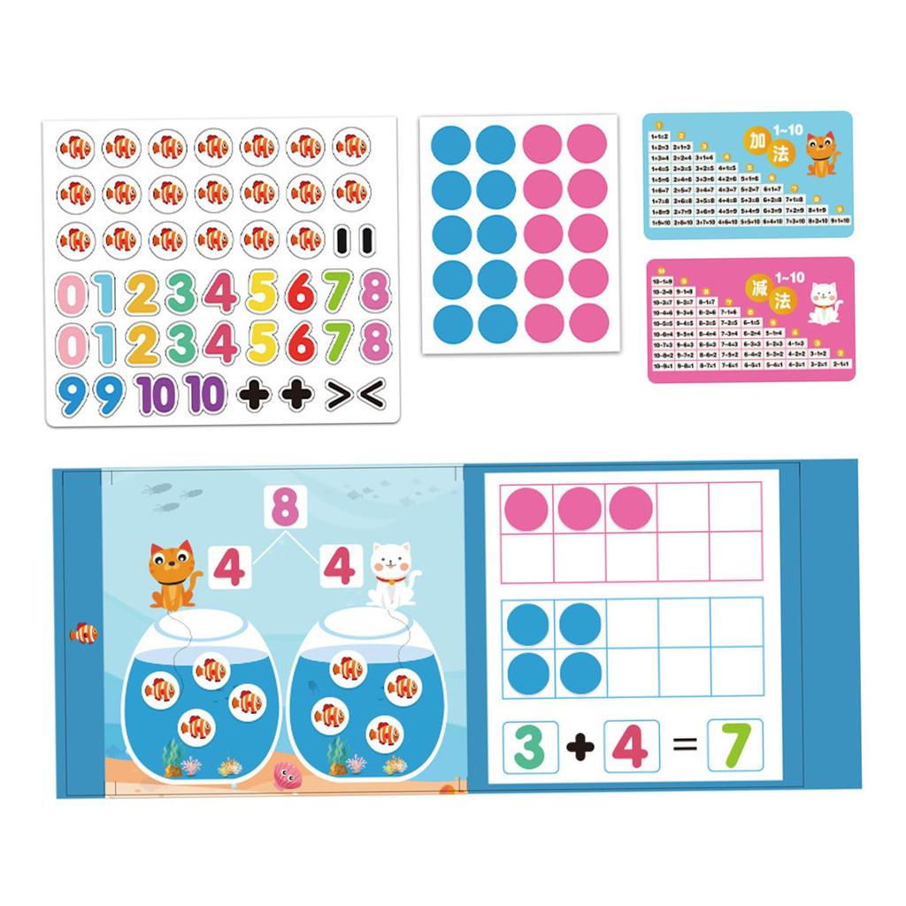 Ten Frame Set Learning Teaching Aids Math Toys for Elementary Boy Children