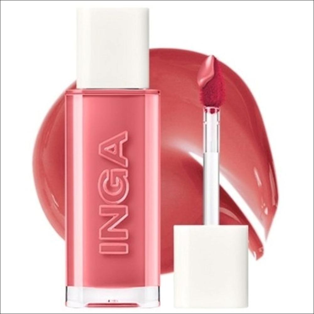 [INGA] Water Glow Lip Tint (4.5g) - 13 Colors | Long-Lasting Hydrating Glossy Tint, Non-Sticky Glass Skin Finish, K-Beauty