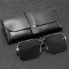 Fashion Square Sunglasses Women Vintage Sun Glasses Female Big Frame Mirror Retro Luxury Traveling Rimless
