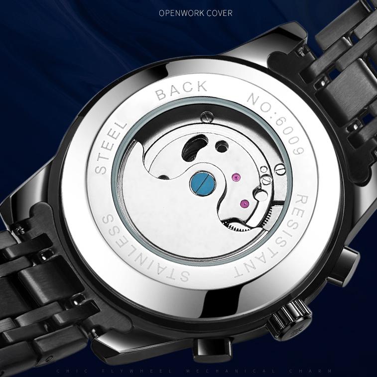 WEISIKAI 6009A Men Watches New TOP Brand Luxury Men's Watch With Box Waterproof Luminous Calendar Automatic Men's Mechanical Watches