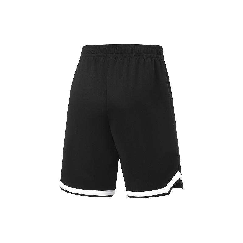 Li Ning Jimmy Butler Quick-Dry Cool Elastic Sports Basketball Shorts Men Shorts Black White AAPU209-3