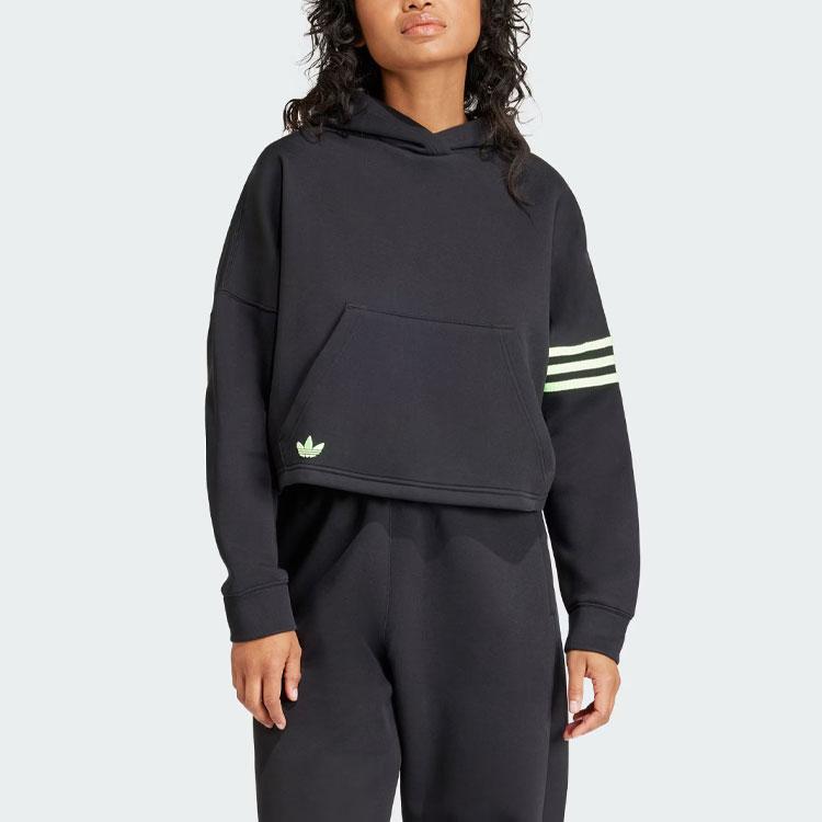 Adidas Originals Neuclassics Hoodie Women Tops Black IU2497