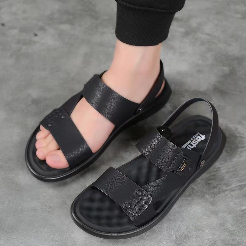Fashion Sandals Men 'S Comfortable Casual Sports Beach Shoes Summer New Trend Soft Bottom Dual -Use Slippers Non -Slip Sandals