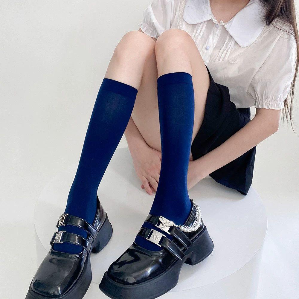 Fashion Colorful Stockings Middle Tube Socks Cosplays Calf Socks Long Boot Stockings Gifts Women Knee High Socks