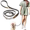 POOKIE Dog Shoulder Over the For Multiple Pets Lead, Lead, Shoulder, Waist, Handheld, 3WAY, Hands-Free, Stylish, Hands-Free, Cloth, Canvas, Fabric,