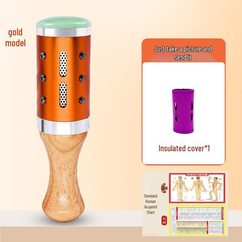 Portable Jade Moxibustion Stick for Facial Massage and Home Use