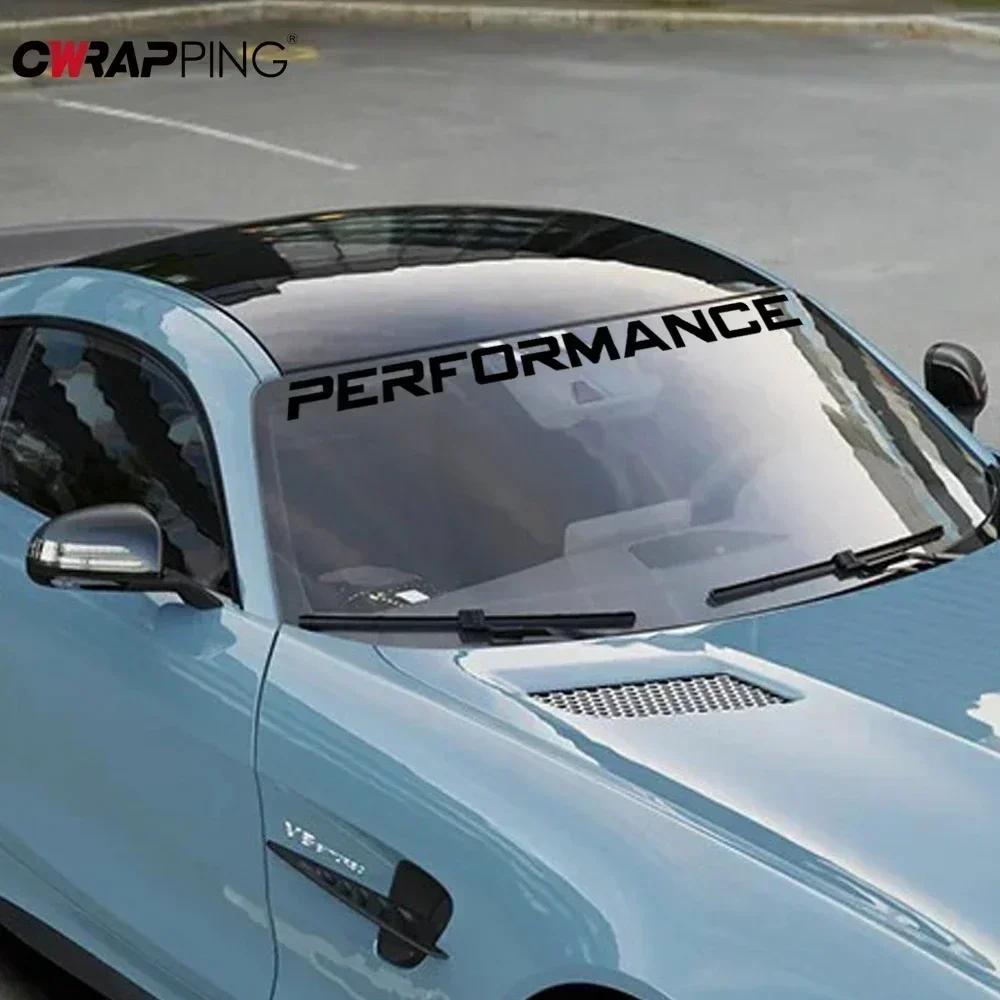 LEISTUNG Auto Dekorationsaufkleber Kreativer DIY Englischer Film Geeignet für Frontscheibe Wasserdicht Modifikationszubehör