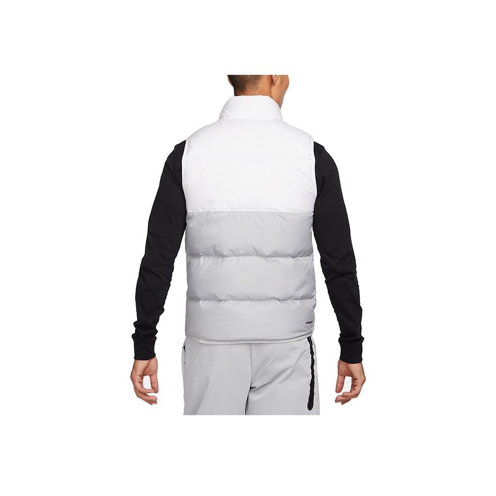 Nike Logo Printed Color Block Warm Stand Collar Sports Down Vest Men Vests White DD6818-100