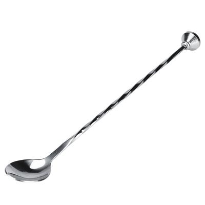 Miscelatore per cocktail e bevande, mescolatore, cucchiaio, mestolo, in acciaio inox