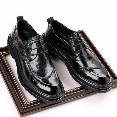 Leather Shoes For Man Genuine Leather Casual Shoes Fashion Business Oxford Shoes High Quality Designer Work Shoes