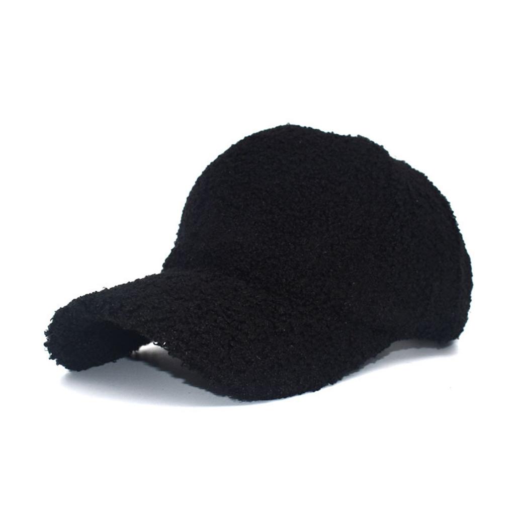 Winter Baseball Hat Autumn Winter Lamb Down Duck Tongue Hat Outdoor Travel Warm Couple Caps For Men Women