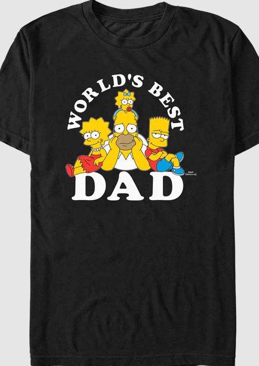 World s Best Dad Simpsons Unisex T-Shirt XXXL