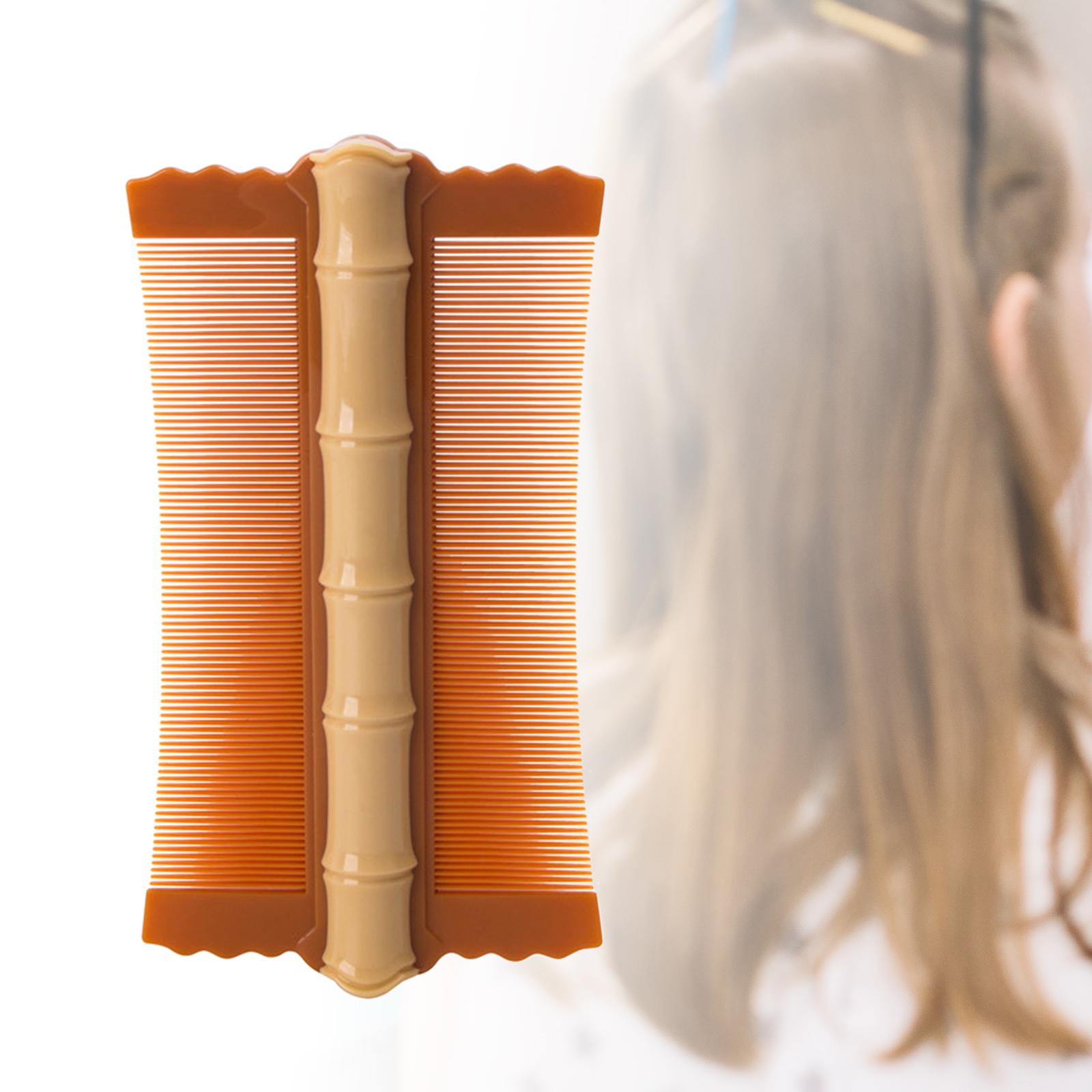 

Hair Nit Combs Double Sided Remove Hair Nits Fine Tooth for Kids Adults Durable Lice Combs for Cat Dog Pets Long Hair Thick Hair жёлтый