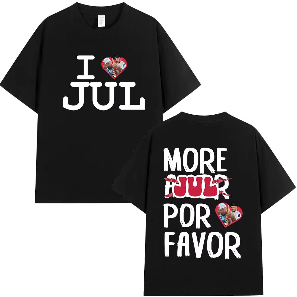 

Rapper I Love Jul Graphic T-shirts Men s Women Clothing Fashion Hip Hop T-shirts Casual Cotton Short Sleeves T Shirts Streetwear 5XL