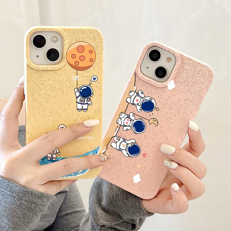 Mobile Phone Cases for iPhone 11 13 XR 15 Pro Max 12 14 Pro Max Case iPhone 16 7 Plus 8 Plus XS Max Degradable and Environmentally Friendly Anti-fall